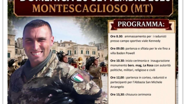 Montescaglioso (MT), inaugurazione del monumento al Bersagliere ... &copy; Creative Commons