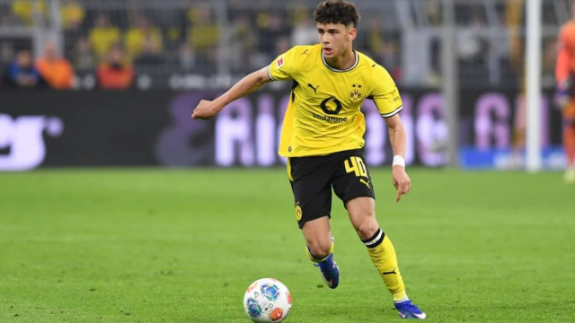 Samuele Inacio, attaccante del Borussia Dortmund. Foto &copy; Borussia Dortmund.
