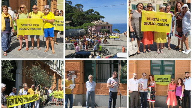A Camogli la manifestazione contro la rimozione dello striscione ... &copy; Creative Commons