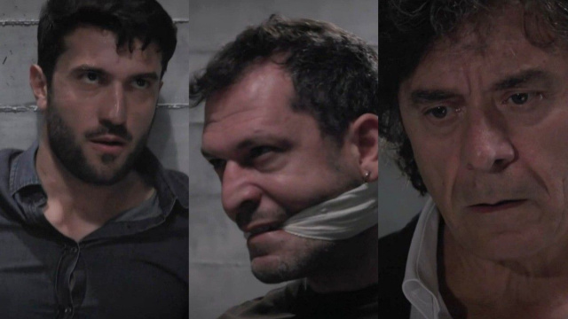 Damiano, Eduardo e Grillo - screenshot &copy; Un posto al sole.