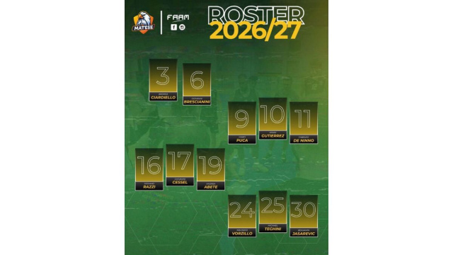 FAAM Matese svela il roster ufficiale per la stagione 2026/27: ambizione, talento e gruppo