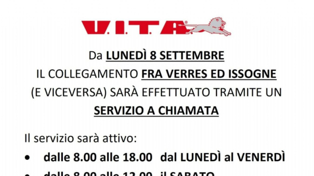 Nuovo servizio di navetta a chiamata - Comune di Issogne &copy; Creative Commons