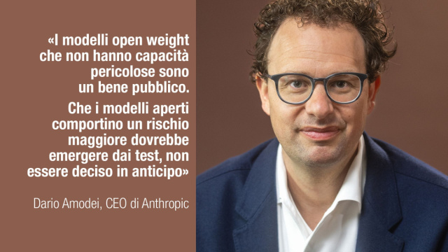 Anthropic e modelli open weight: la posizione di Dario Amodei &copy; Creative Commons