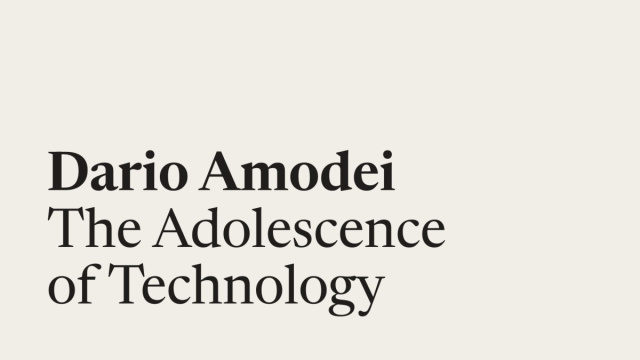 Dario Amodei &mdash; The Adolescence of Technology &copy; Creative Commons