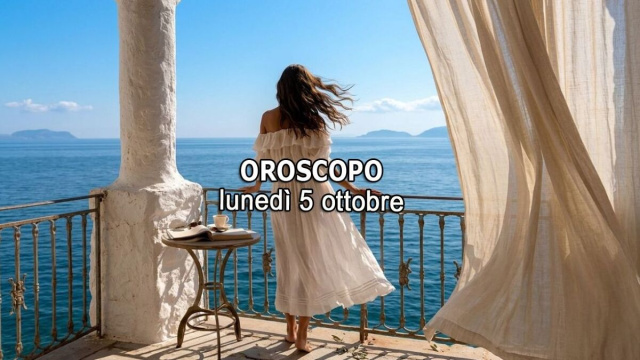 Locandina per l'oroscopo di luned&igrave; 5 ottobre 2026 - &copy; Gemini IA.
