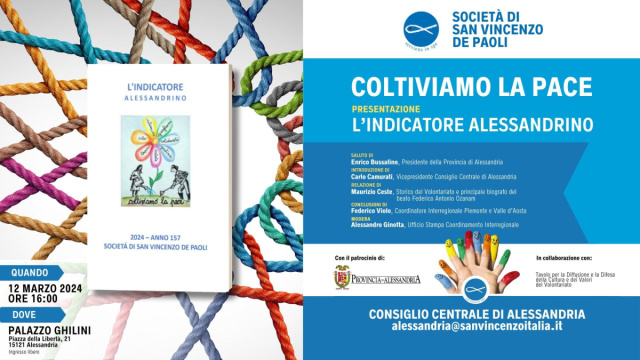 Coltiviamo la pace. Il 157&deg; Indicatore Alessandrino &ndash; Societ&agrave; di ... &copy; Creative Commons