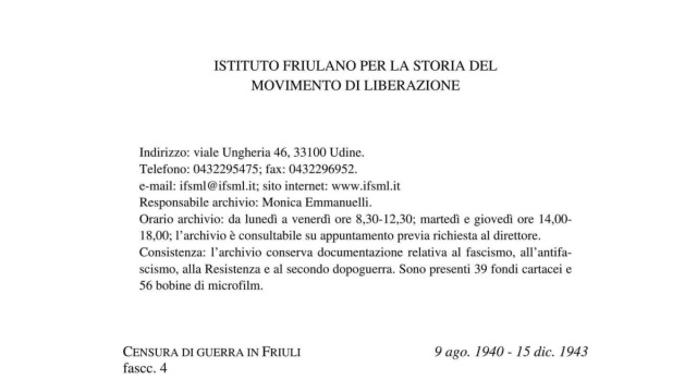 GUIDA AGLI ARCHIVI DI STATO DELLA RESISTENZA by Biblioteca ... &copy; Creative Commons