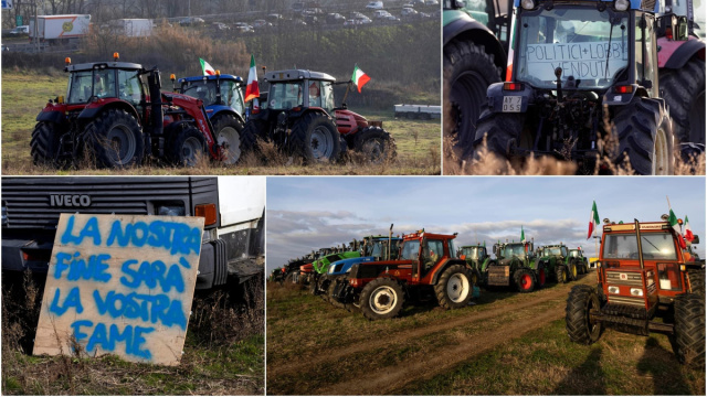 Protesta dei trattori, gli agricoltori oggi in marcia verso Roma ... &copy; Creative Commons