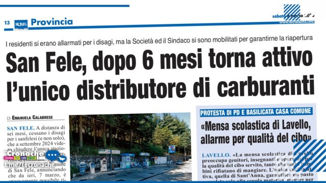SAN FELE, DOPO 6 MESI TORNA ATTIVO L'UNICO DISTRIBUTORE DI CARBURANTI &copy; Creative Commons