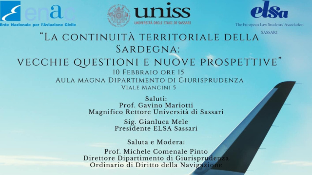 Universit&agrave; di Sassari - "La continuit&agrave; territoriale della Sardegna ... &copy; Creative Commons