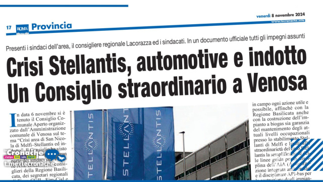 CRISI STELLANTIS, AUTOMOTIVE E INDOTTO UN CONSIGLIO STRAORDINARIO ... &copy; Creative Commons