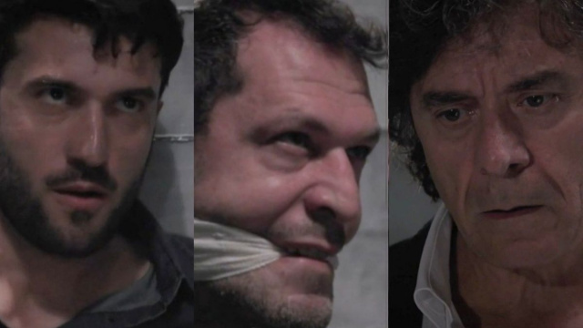 Damiano, Eduardo e Grillo - screenshot &copy; Un posto al sole.