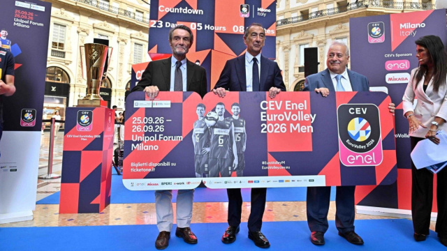 Taglio del nastro a Milano per EuroVolley 2026 &copy; Creative Commons