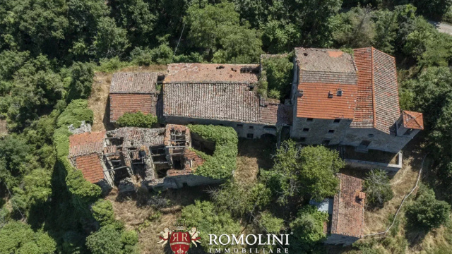 CASTELLO MEDIEVALE DA RISTRUTTURARE IN VENDITA AD AREZZO, TOSCANA &copy; Creative Commons