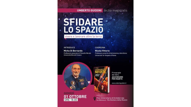 Scienza e cultura a Grottaferrata con Umberto Guidoni e Maurizio Lupardini