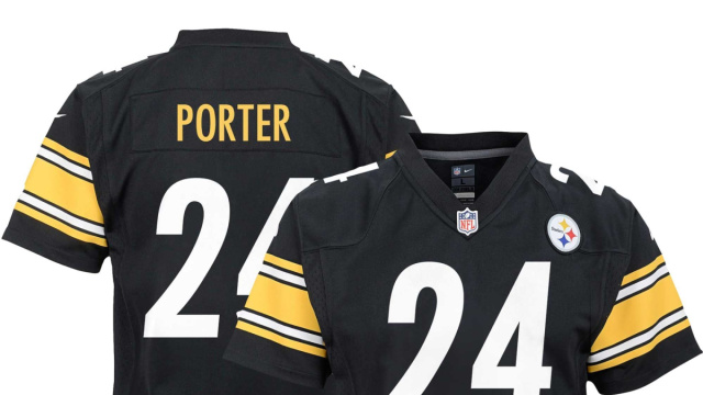 Youth Nike Joey Porter Jr. Black Pittsburgh Steelers Game Jersey &copy; Creative Commons