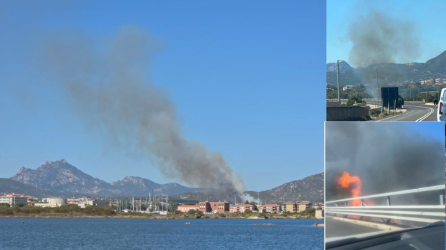 Olbia, incendio in localit&agrave; Cabu Abbas &copy; Creative Commons