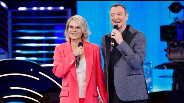 Maria De Filippi e Amadeus &copy; Canale 5.
