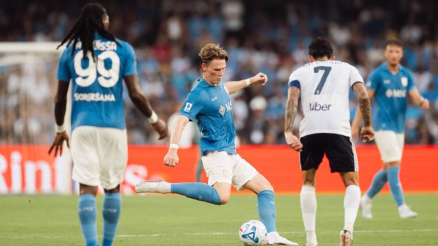 Scott McTominay, centrocampista del Napoli. Foto &copy; X Napoli