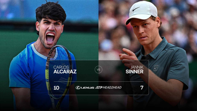 Rivalries: Carlos Alcaraz vs. Jannik Sinner  ATP Tour  Tennis &copy; Creative Commons