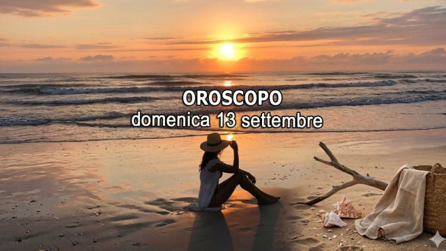 Locandina per l'oroscopo di domenica 13 settembre 2026 - &copy; Gemini IA.