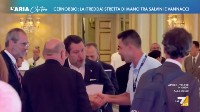 Vannacci incontra Salvini a Cernobbio: "Una stretta di mano tra ... &copy; Creative Commons