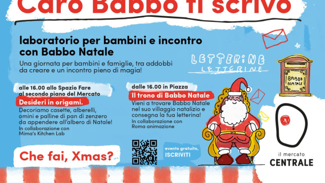 Babbo Natale arriva a Mercato Centrale Roma &copy; Creative Commons