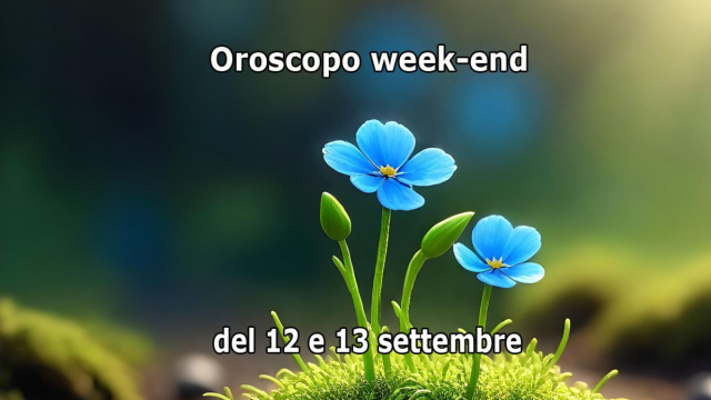 Locandina per l'oroscopo del week-end del 12 e 13 settembre 2026 - &copy; Pixabay IA.