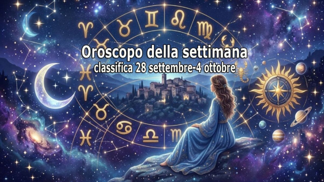 Locandina per l'oroscopo della settimana 28 settembre - 4 ottobre 2026 - &copy; Pixabay.