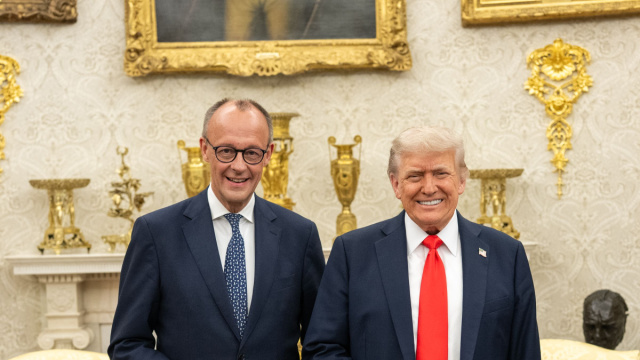 File:President Donald Trump and Chancellor Friedrich Merz.jpg ... &copy; Creative Commons