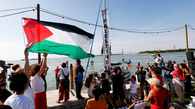 Gaza. Alla Mostra del Cinema &egrave; arrivata la barca per la Palestina ... &copy; Creative Commons
