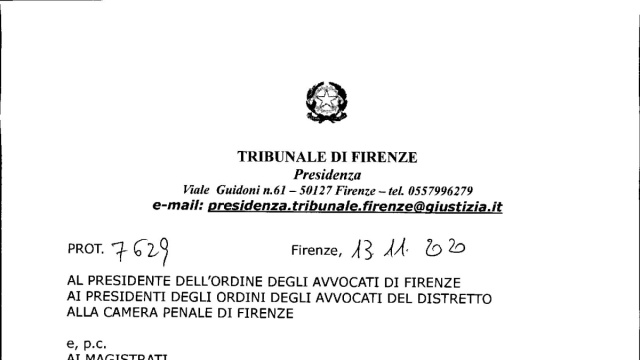 TRIBUNALE DI FIRENZE - INDIVIDUAZIONE INDIRIZZI PEC DELLE AUTORITA ... &copy; Creative Commons