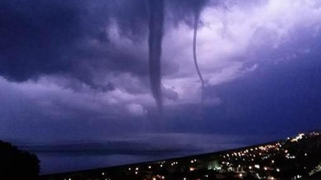 Tromba d'aria choc nel caseratno