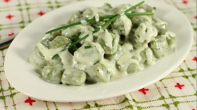 Gnocchi agli spinaci e formaggio