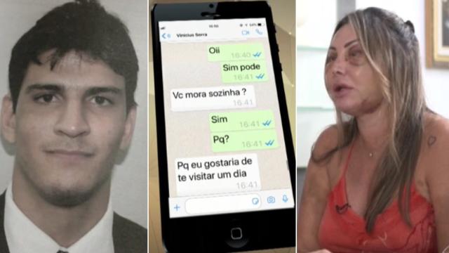 Elaine Caparroz, espancada por quatro horas, relata encontro com agressor 