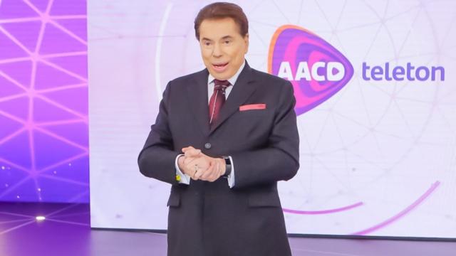 Mauro Zukerman apresenta no lugar de Silvio Santos no Teleton