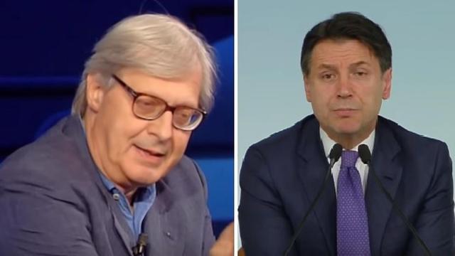 Secondo Sgarbi, Giuseppe Conte sarebbe eccitato dal potere