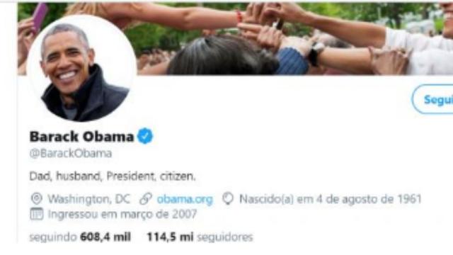 Os cinco perfis de famosos com maior número de seguidores do Twitter