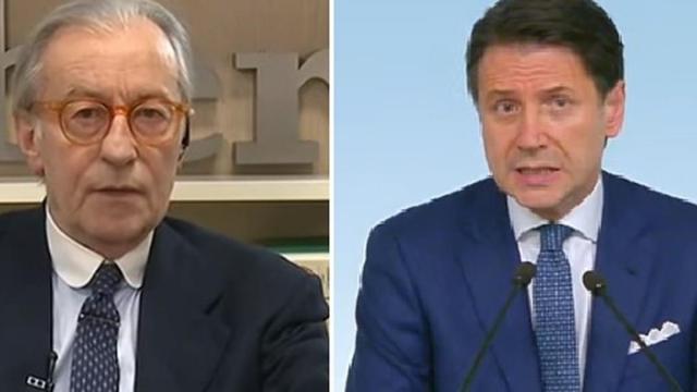 Coronavirus: Feltri commenta con sarcasmo i provvedimenti del Governo