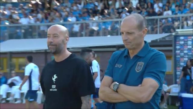 Napoli-Arezzo 1-3. esordio poco felice per Allegri nel test di Dimaro