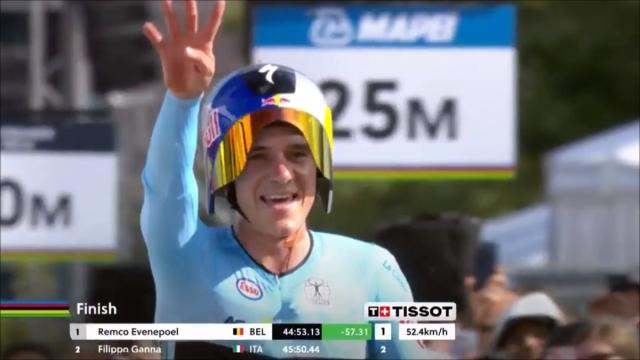 Evenepoel cala il poker iridato, contro il tempo non ha davvero rivali